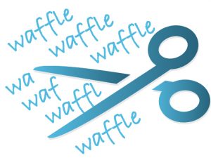 Cut the waffle